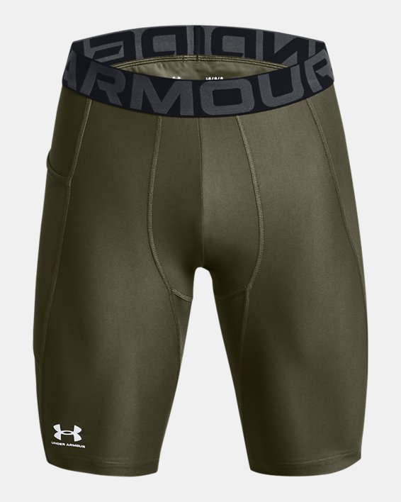 Men's HeatGear® Pocket Long Shorts, Green, pdpMainDesktop image number 4